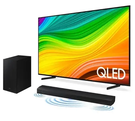 Smart TV Samsung 50' Q60D + soundbar hw b550