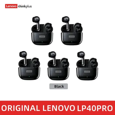 [Moedas R$ 78,35 / Taxa Inclusa / App] Kit 5 Fones Bluetooth Lenovo Lp40 Pro