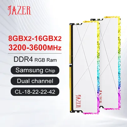 Memória RAM Jazer 32GB (2x16GB) 3200 MHz (Valor com Imposto Incluso)