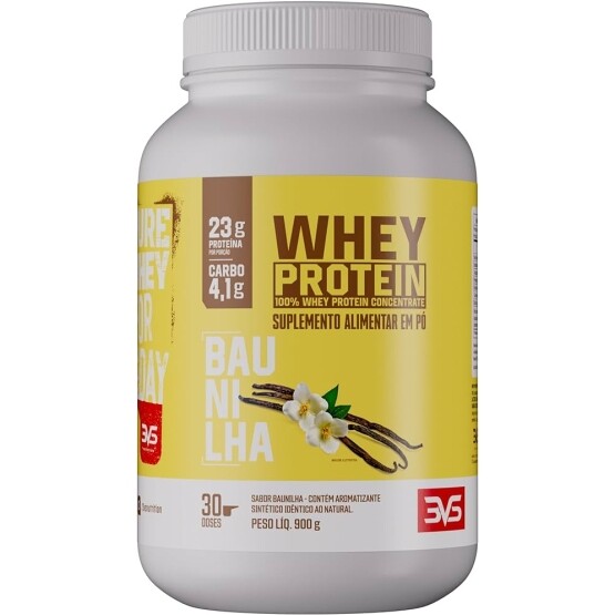 Whey Concentrado 100% Whey Protein 3VS Nutrition - 900g (Baunilha)