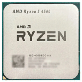 Processador AMD Ryzen 5-4500 Soquete AM4 Gráficos integrados 6 núcleos 12 thread 4500 3,6 GHz