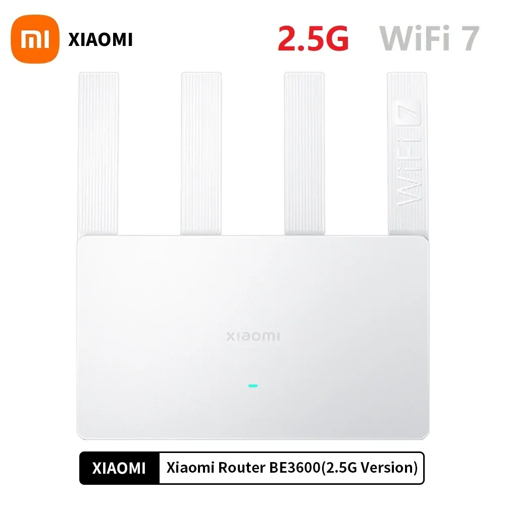 [Taxa inclusa Moedas] Roteador Xiaomi BE3600, WiFi7, 2,4 GHz, 5GHz, 160Mhz, 3570Mbps, Porta Ethernet 2.5G