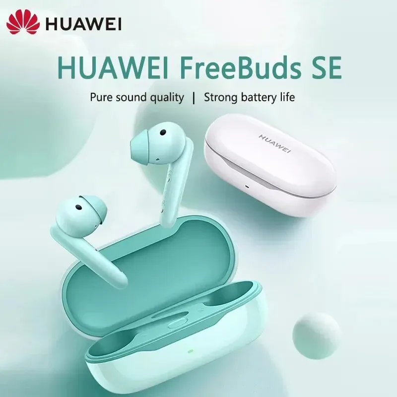 [Moedas + Tx Inclusa] Fone de Ouvido Sem Fio Huawei-TWS Bluetooth 5.2, Fones De Ouvido FreeBuds Se Originais