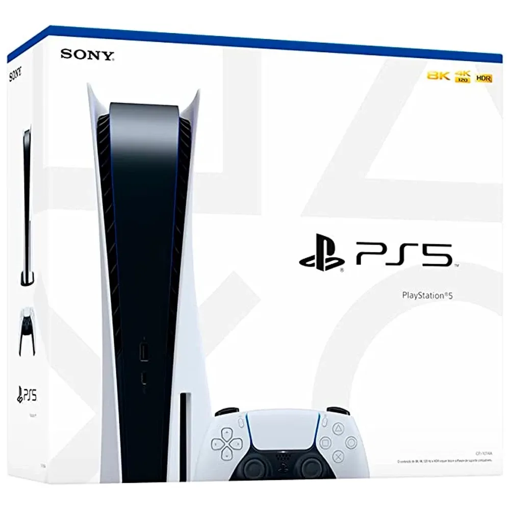 Console PlayStation 5 Standard Edition Branco Controle Sem Fio Dualsense Branco