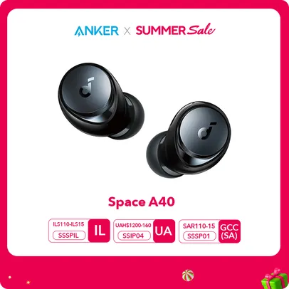 Soundcore Anker Space A40 fone de ouvido Sem fio com cancelamento de ruído ativo