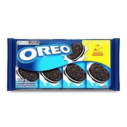 [REC + Leve 4 Pague 2 R$12,46] Oreo Biscoito Recheado Original Multipack 144G