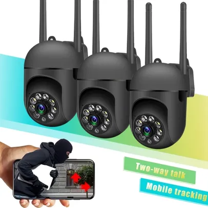 Outdoor Câmera de Vigilância Segurança, Smart Home, Câmeras de Proteção