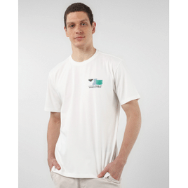 Camiseta masculina regular design art branca | Original by