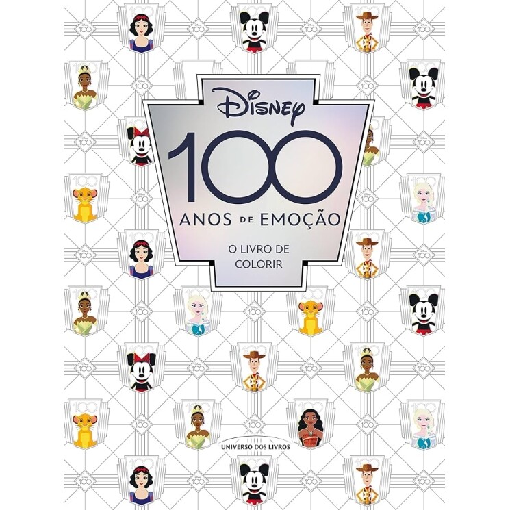 Livro de Colorir Disney 100 Anos de Emoção