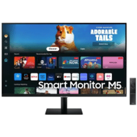 Samsung Smart Monitor M5 27" 2024 FHD Tela Plana Painel VA 60Hz,Smart Hub Gaming Hub AirPlay - LS27DM500ELXZD