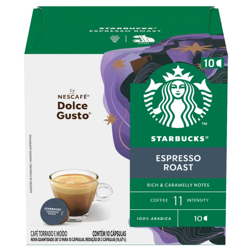 Cápsulas Café Starbucks Espresso Roast - 10 Cápsulas