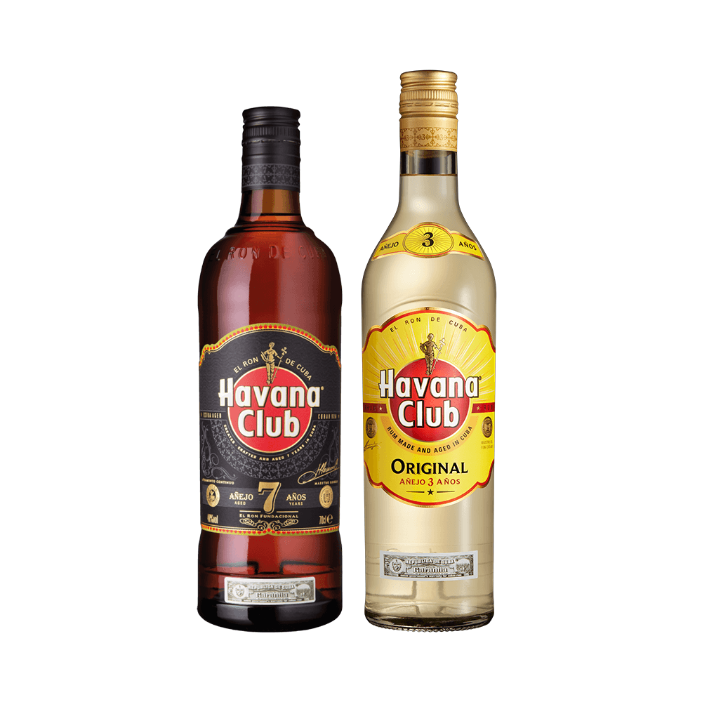 Kit Rum Havana 7 anos + Rum Havana 3 anos - 750ml