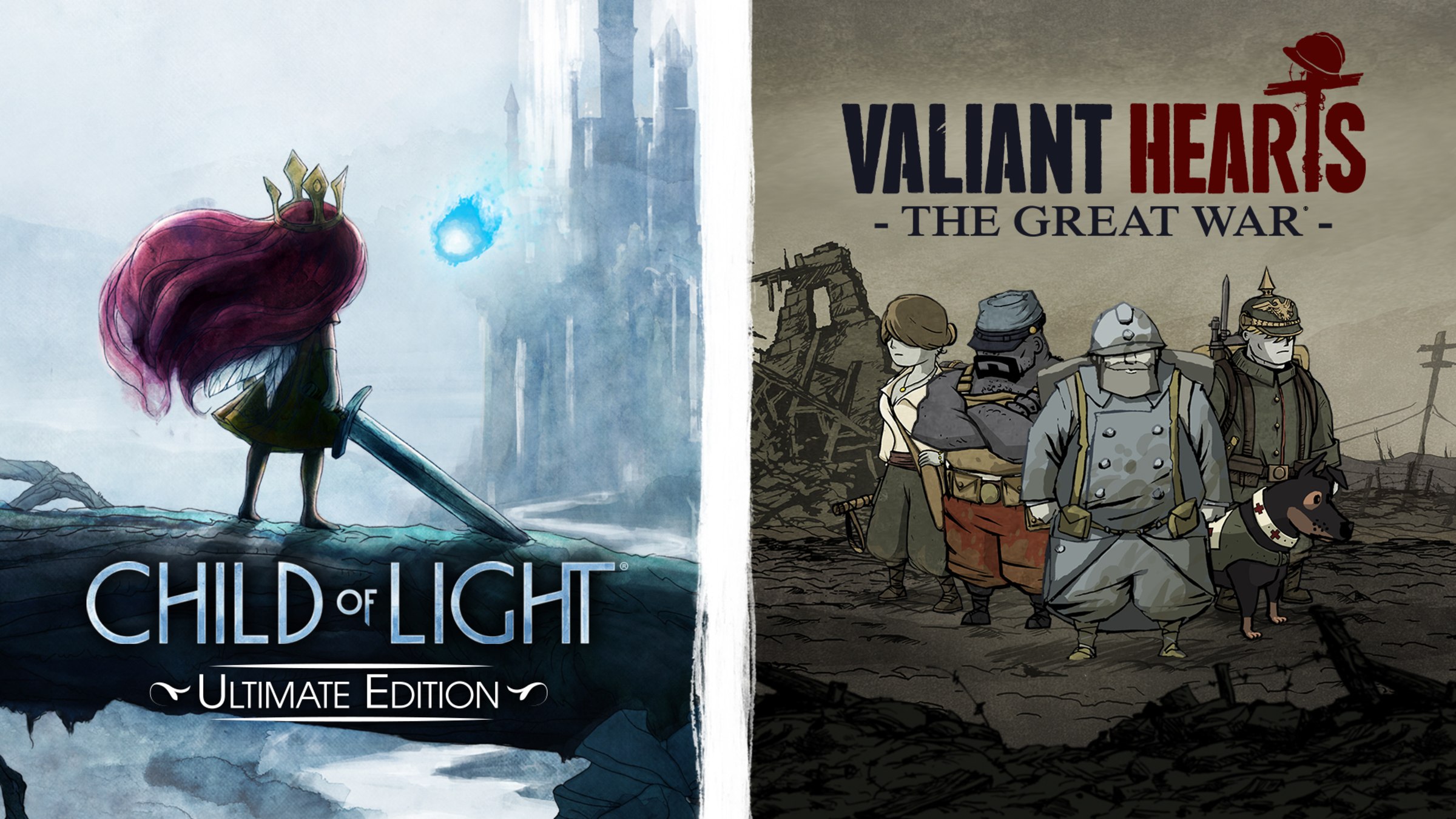 Jogo Child of Light Ultimate Edition + Valiant Hearts: The Great War - Nintendo Switch