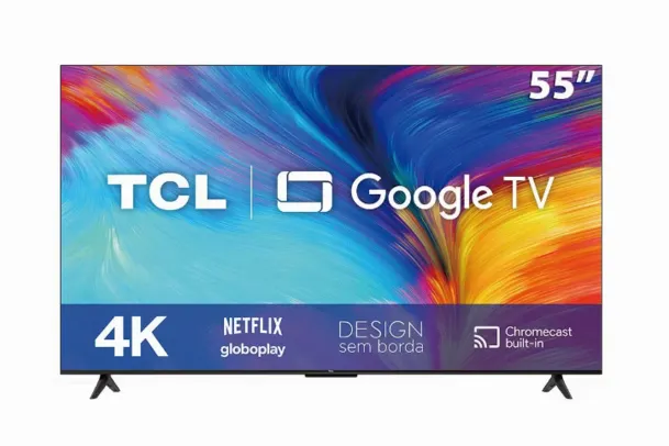 Smart TV LED 55' 4K TCL, WIFI, Bluetooth, HDR