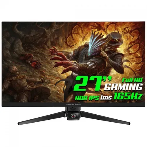 Monitor Gamer ASRock Phantom Gaming, 27", Full HD, 1ms, 165Hz, IPS, HDR, FreeSync