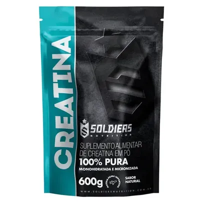 [APP] Creatina Monohidratada 600g - 100% Pura Importada - Soldiers Nutrition