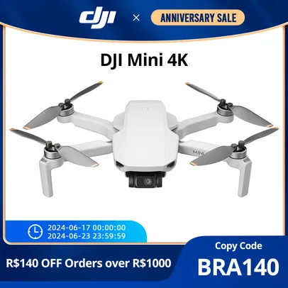DJI Mini 4K Professional HD Drone com GPS