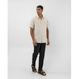Calça masculina slim com amarração preta | Original by