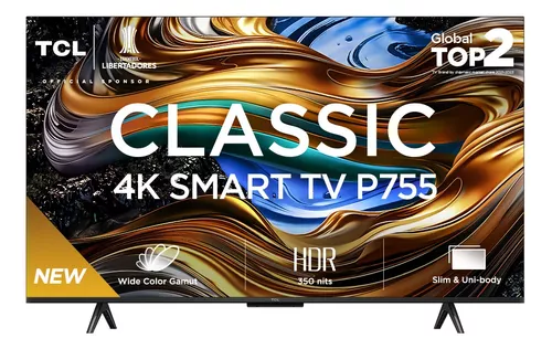 Smart TV 55" TCL Classic 4K 55P755 Google Tv Dolby