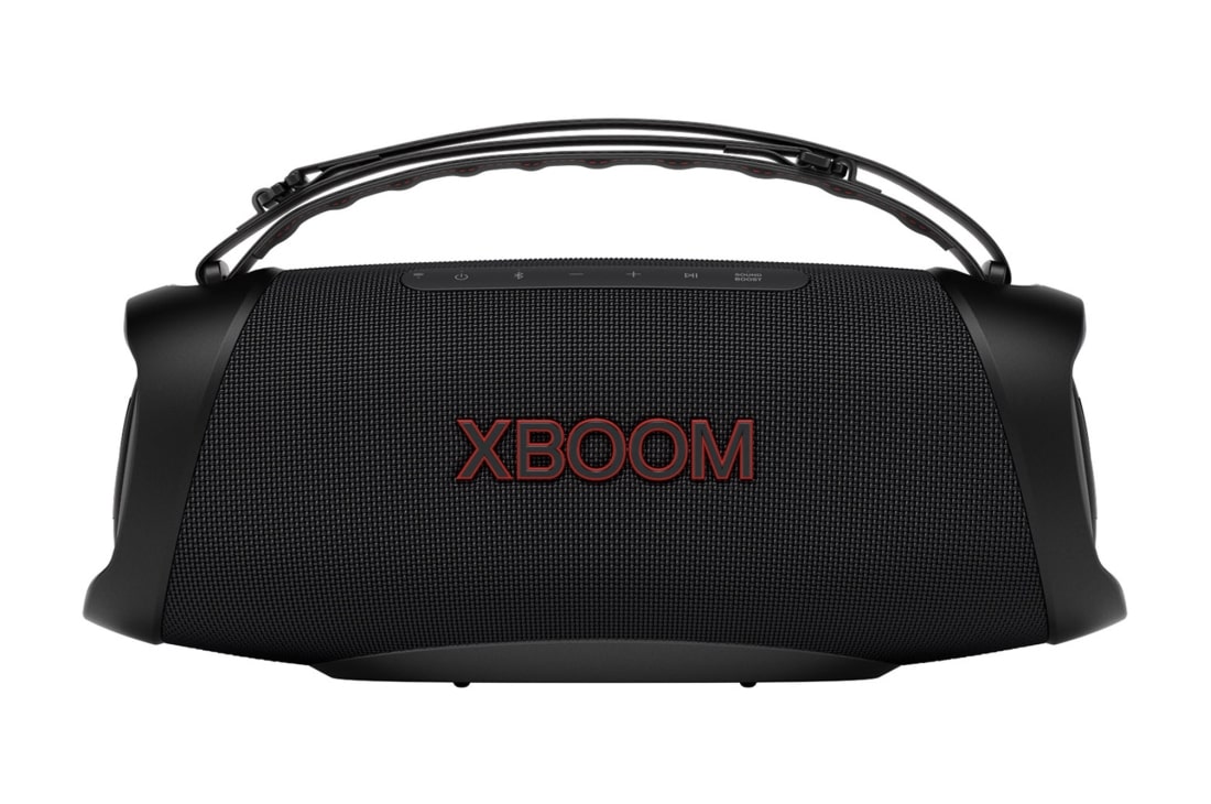 Caixa de Som Boombox LG XBOOM Go XG8 - 60+60W RMS, Proteção contra água e poeira (IP67), Iluminação de festa, Bateria 15H, Militar (MIL-STD)