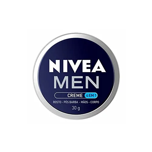 [PRIME/REC] NIVEA MEN Creme 4 em 1 30g - Hidratação intensa, evita ressecamento, com vitamina E, textura creme, rápida absorção