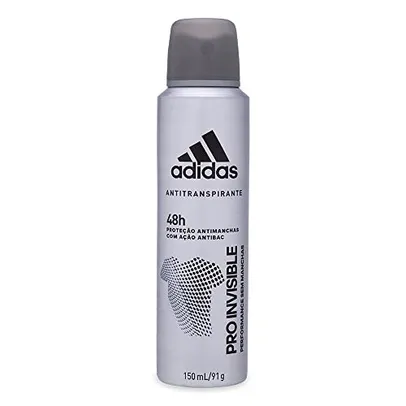 [REC R$9,2] Adidas Pro Invisible - Desodorante Masculino, 150Ml, 1 Unidade