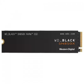 SSD WD Black SN850X NVMe M.2 2280 1TB PCIe Gen 4x4 Leitura 7300MBs e Gravação 6300MBs - WDS100T2X0E