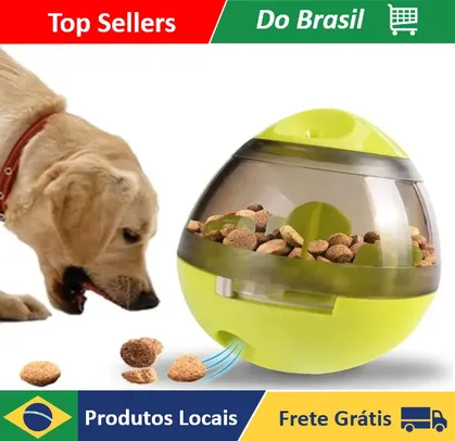 [Do Brasil] Comedouro Interativo Petisco Brinquedo Pet Caes Gatos Egg