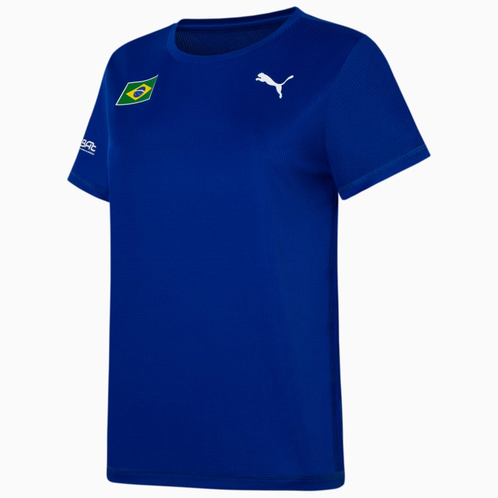 Camiseta Treino CBAt Feminina Fã Azul PUMA