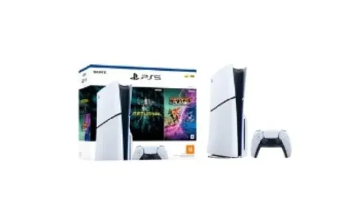 Console Sony PlayStation 5 Slim, Branco + 2 Jogos - 1000038899