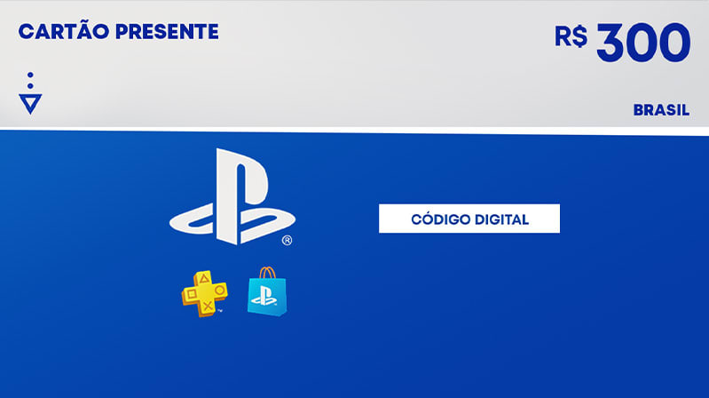 Gift Card PlayStation Store R$ 300