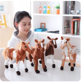 Cavalo Caramelo de Pelúcia 30cm