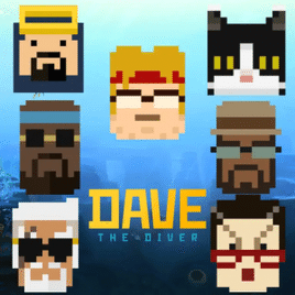 Resgate 7 Avatares Comemerativos do Aniversário de Dave the Diver - PS4 & PS5