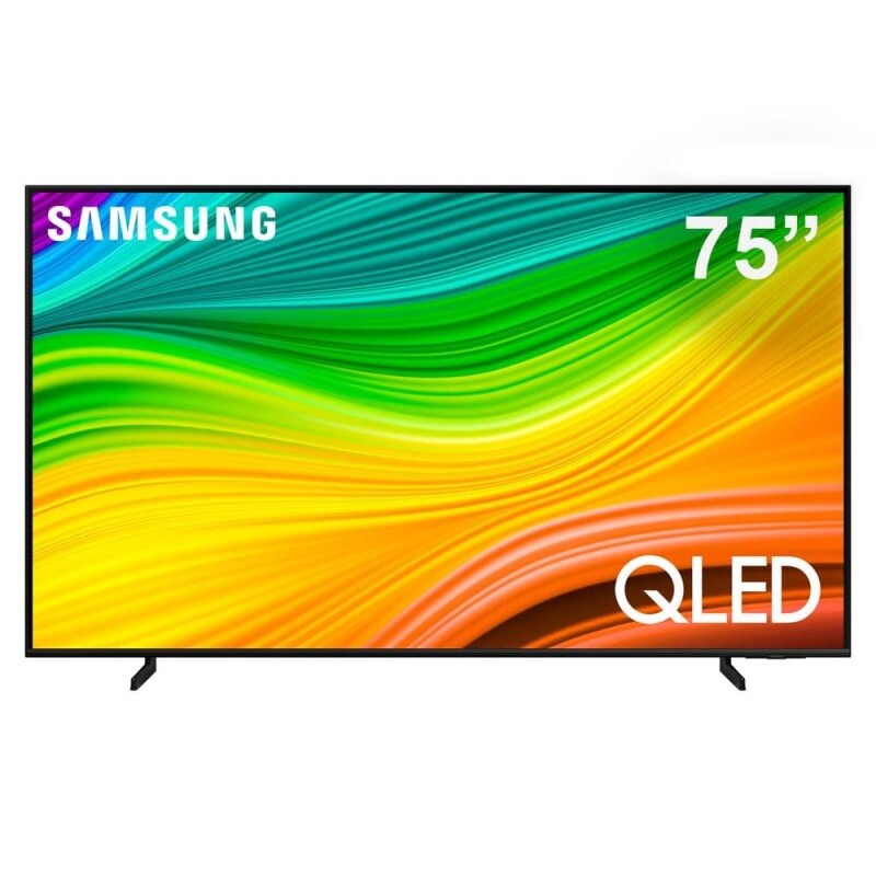 Smart TV QLED 75 4K Samsung 75Q60D Gaming Hub AI Energy Mode Alexa built in Wi-Fi Bluetooth USB