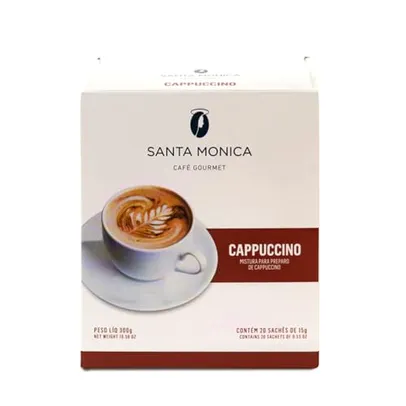 (REC) Café Santa Monica Cappuccino Monodose Café Santa Monica Com 20 Unidades