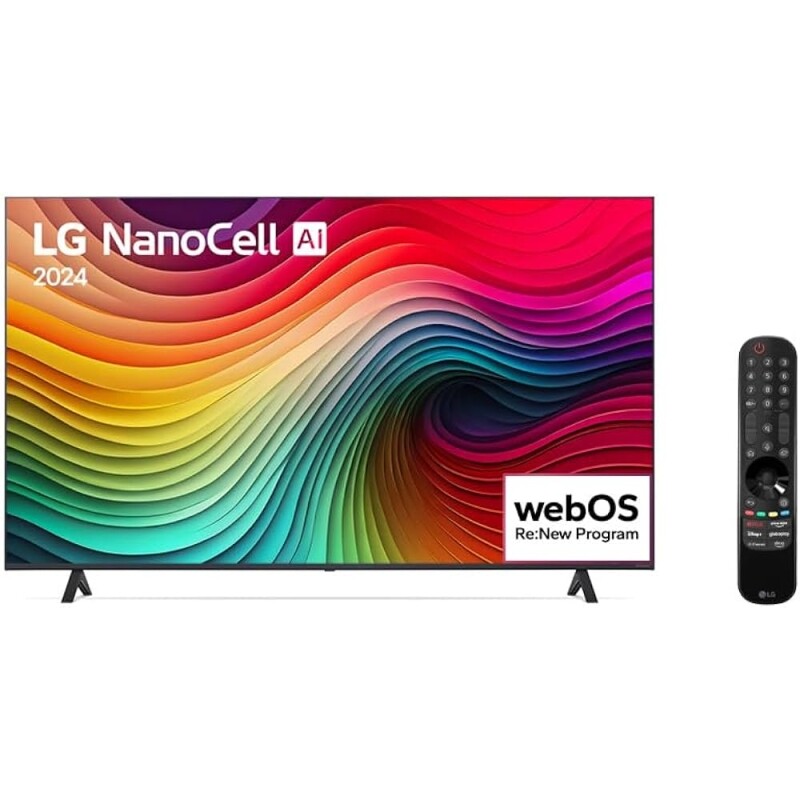 Smart TV 4K 50" LG NanoCell 50NANO80T + LG Soundbar SQC2-300W RMS