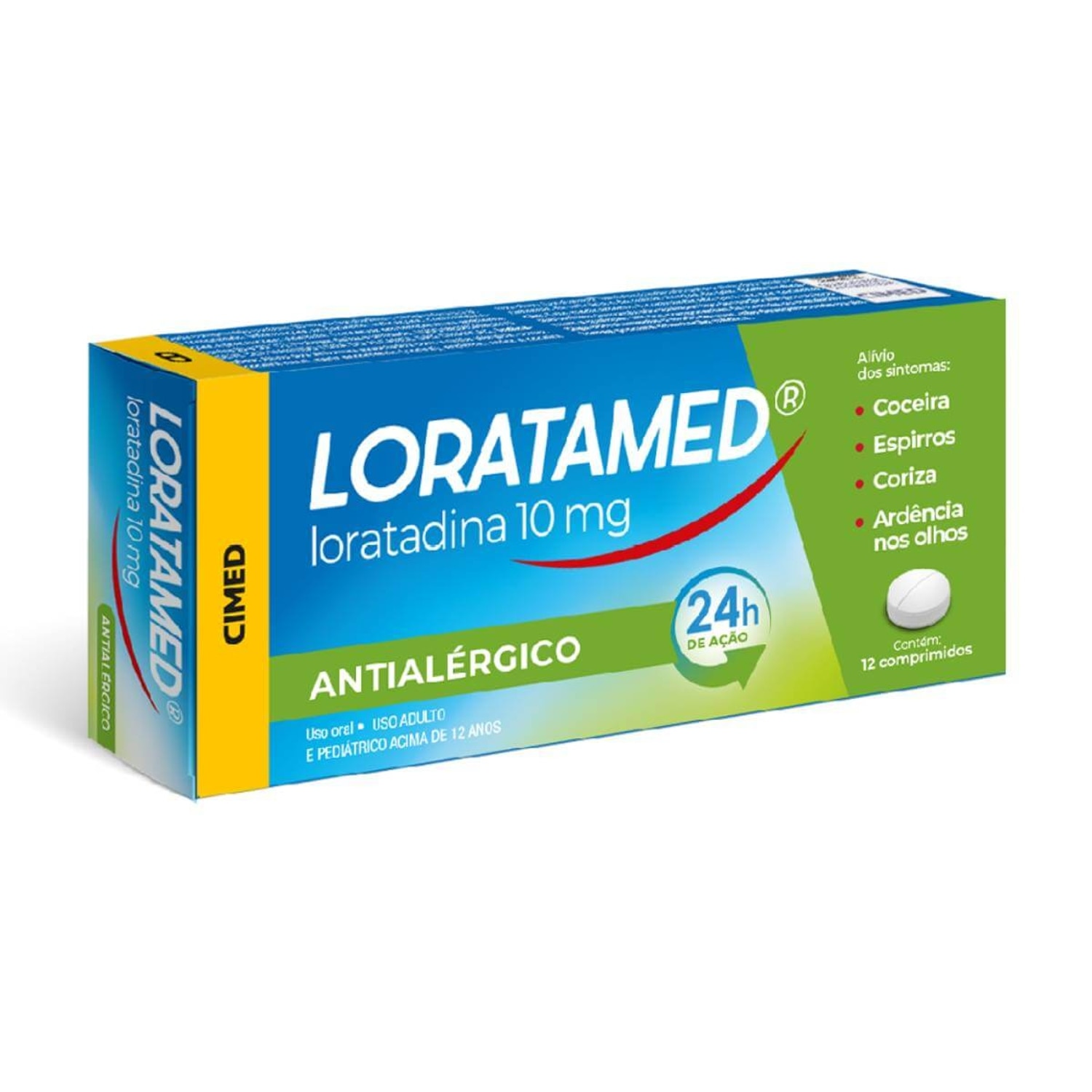 Loratamed 10mg 12 Comprimidos