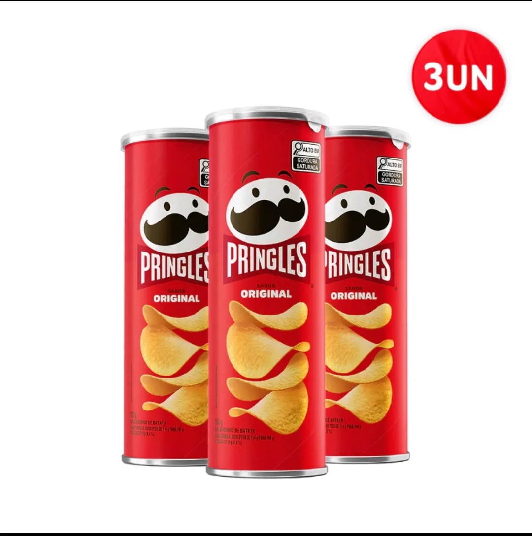 Combo Batata Pringles 3 Unidades