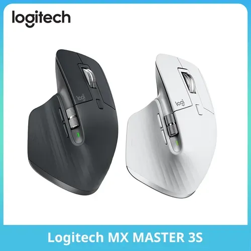 [Taxa Inclusa/Moedas R$295] Logitech MX Master 3S - Mouse de desempenho sem fio, Ergo, 8K DPI, Track on Glass, Quiet Clicks, USB-C, Bluetooh