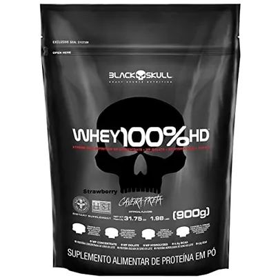 Whey Hd 900G Morango Black Skull