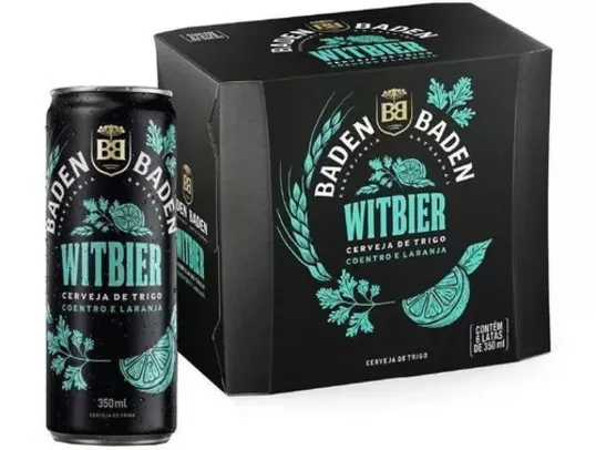 Cerveja Baden Witbier Lata 350ml Com 6 Unidades