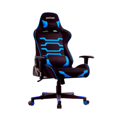 Cadeira Gamer PCTop Power, Peso Suportado até 150Kg, Preta e Azul - X-2555