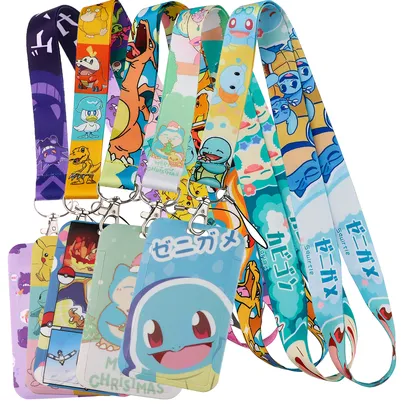 Cordão Anime Pokémon Porta Crachá