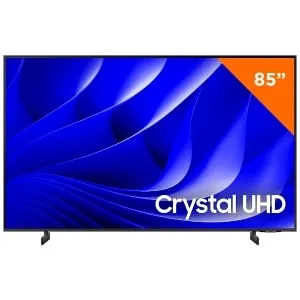 Smart Big TV 85 polegadas 4K Samsung Crystal UHD, com Gaming Hub, UN85DU8000