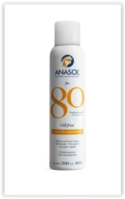 Protetor Solar Anasol Spray Transparente FPS 80 200ML 160G