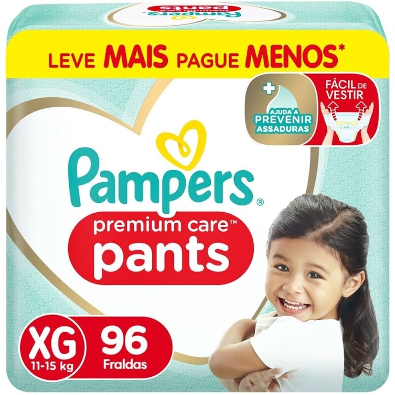 Fralda Pampers Pants Premium Care XG 96 Unidades