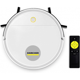 Robô Aspirador de Pó Karcher RCV 1 controle remoto 3 modos de limpeza sensor anti-queda e de colisão – Bivolt
