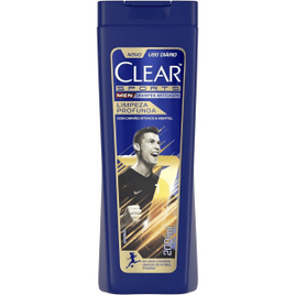 2 Unidades de Shampoo Clear Men Limpeza Profunda 200ml