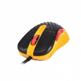 Mouse Gamer Motospeed V100Air RGB 6200 DPI 8 Botões Amarelo - V100