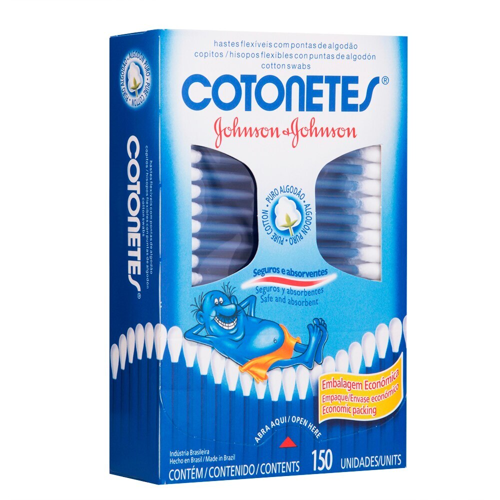 Hastes Flexiveis Cotonetes 150 Unidades